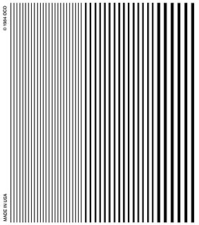 Woodland Scenics D513 Black Stripes Dry Transfers - product image