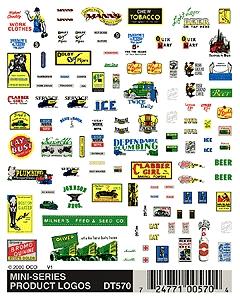 Woodland Scenics D570 Mini-Series Product Logos Dry Transfers - product image