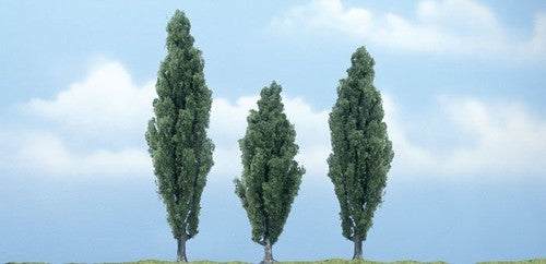 Woodland Scenics TR1611 Premium Poplar Trees, three trees