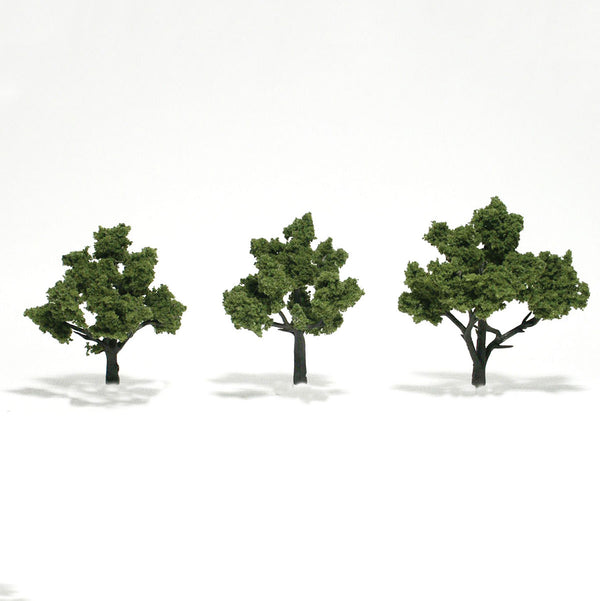 Woodland Scenics TR1506 Light Green Trees 3 to 4 inch three-pack