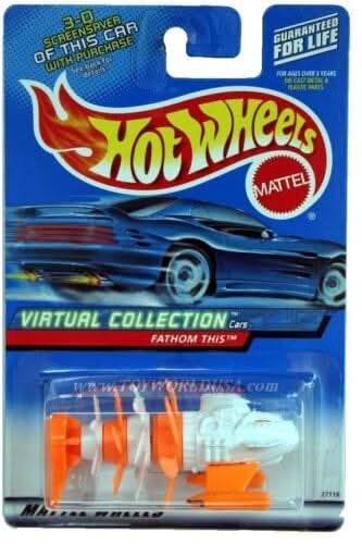Collectable Carded Hot Wheels 2000 - Fathom This - White and Orange