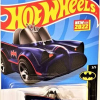 Collectable Carded Hot Wheels 2022 - Classic TV Series Batman Batmobile Toon'd - Black and Red