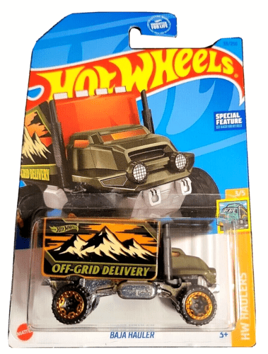 Collectable Carded Hot Wheels 2023 - Baja Hauler - Green Off Grid Delivery