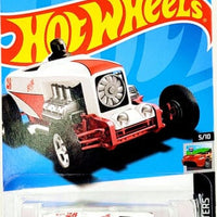 Collectable Carded Hot Wheels 2023 - Max Steel Hot Rod - So-Cal White and Red