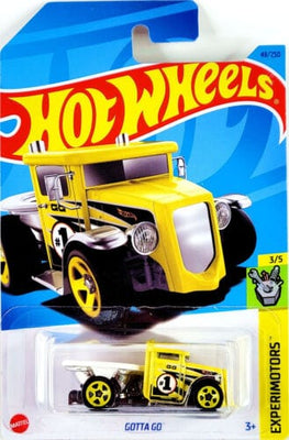 Collectable Carded Hot Wheels - Gotta Go Toilette - Yellow and White
