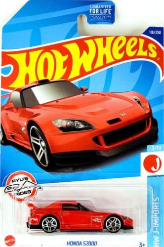 Collectable Carded Hot Wheels - Honda S2000 - Red