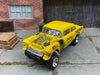 Custom Hot Wheels 1955 Chevy Gasser Drag Car Goodyear Drag Slicks Custom Painted Yellow BADMAN Decals