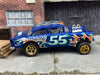 Custom Hot Wheels 1955 Chevy Gasser In Blue With Gold 5 Spoke Race Wheels With Rubber Tires