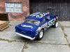 Custom Hot Wheels 1955 Chevy Gasser In Blue With Race Wheels and Goodyear Pizza Cutter Cheater Slicks
