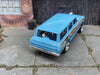 Custom Hot Wheels 1964 Chevy Nova Station Wagon Gasser Drag Car In Blue With Chrome Steel Wheels With Rubber Tires