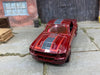 Custom Hot Wheels 1967 Ford Mustang Shelby GT 500 In Burgundy With Black 5 Spoke Wheels With Redline Rubber Tires