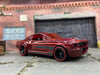 Custom Hot Wheels 1967 Ford Mustang Shelby GT 500 In Burgundy With Black 5 Spoke Wheels With Redline Rubber Tires