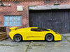 Custom Hot Wheels - 1994 Bugatti EB110 SS - Yellow - Gray 4 Spoke Wheels - Rubber Tires