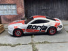 Custom Hot Wheels 2015 Ford Mustang GT In White and Red With Borla Livery With Chrome and Red 5 Spoke Race Wheels With Rubber Tires
