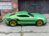 Custom Hot Wheels - 2017 Camaro ZL1 - Green and Black - Gold 5 Spoke Deep Dish Racing Wheels - Rubber Tires