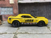 Custom Hot Wheels 2018 Dodge Challenger SRT Demon in Jegs Yellow and Black With Black Race Wheels With Hoosier Rubber Tires