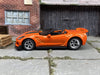 Custom Hot Wheels 2019 Corvette ZR1 Convertible In Orange With American Racing Wheels With Rubber Tires