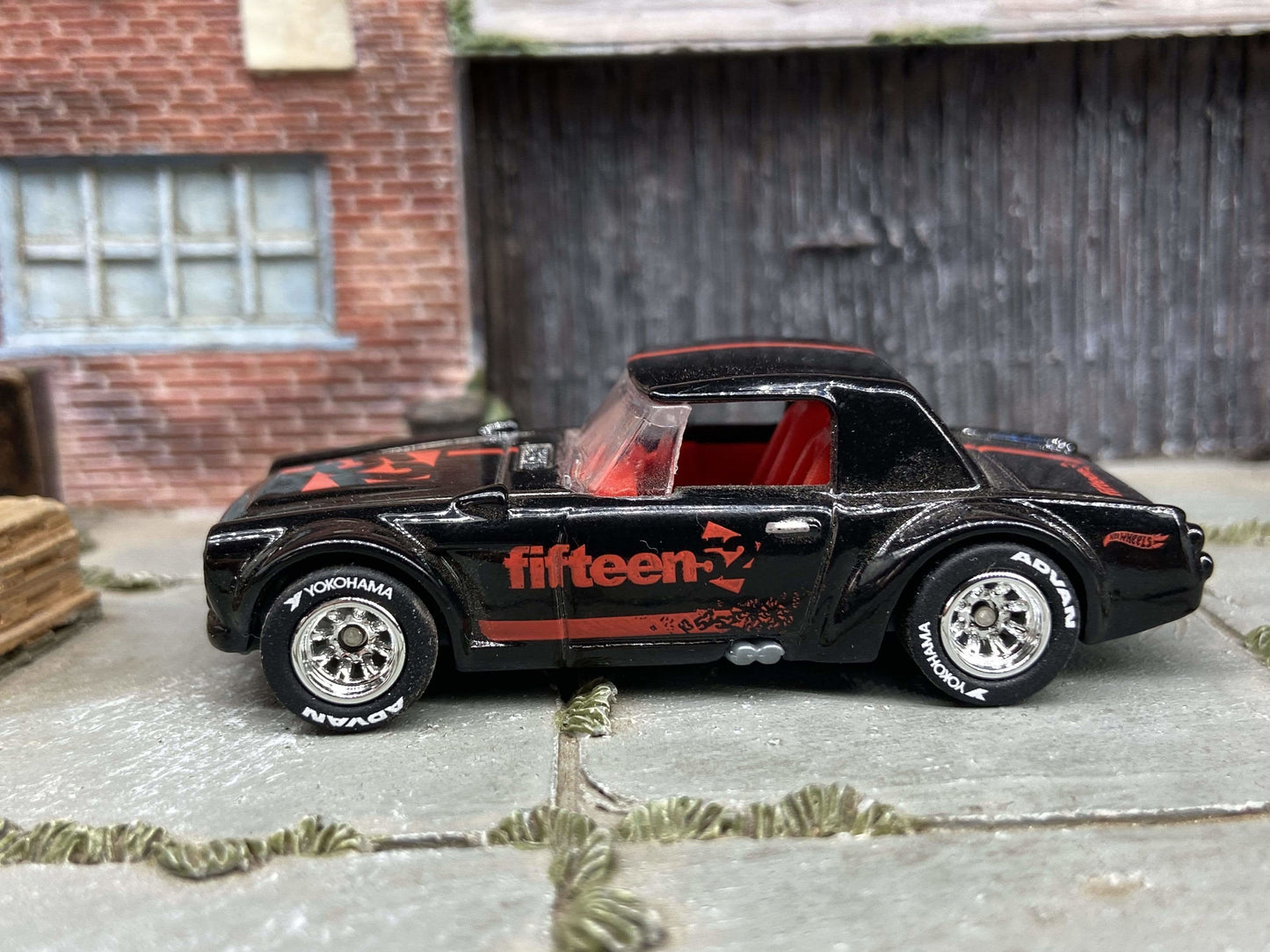Custom Hot Wheels Fairlady 2000 In Black and Red With Chrome Race Wheels With Yokohama Rubber Tires
