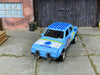 Custom Hot Wheels - Ford Escort RS1600 - Blue Checkered - Chrome BBS Racing Wheels - Rubber Tires