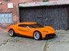 Custom Hot Wheels - Koenigsegg Gemera - Orange - Chrome BBS Wheels - Rubber Tires