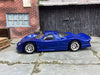 Custom Hot Wheels - Nissan R390 GT1 - Blue - Chrome BBS Wheels With Rubber Tires