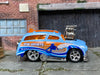 Custom Hot Wheels - Tuned Surf 'N Turf Surf Wagon - Blue - Chrome American Racing Wheels - Rubber Tires