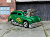 Custom Hot Wheels - Tuned Surf 'N Turf Surf Wagon - Dark Green - Chrome American Racing Wheels - Rubber Tires