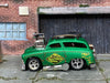 Custom Hot Wheels - Tuned Surf 'N Turf Surf Wagon - Dark Green - Chrome American Racing Wheels - Rubber Tires