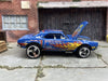 Loose Hot Wheels - 1967 Chevy Camaro - Blue with Flames - Opening Hood