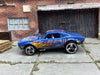 Loose Hot Wheels - 1967 Chevy Camaro - Blue with Flames - Opening Hood