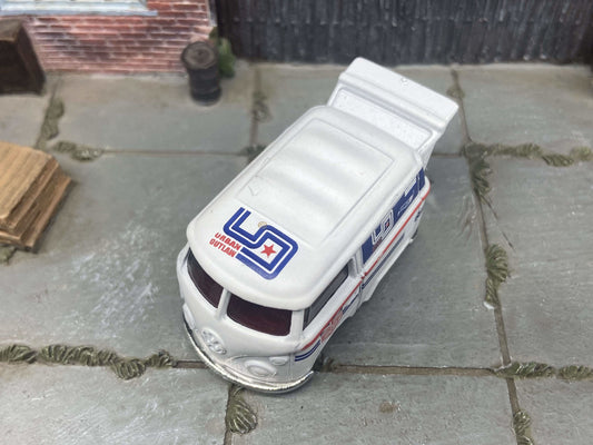 Loose Hot Wheels - VW Kool Kombi Van - Urban Outlaw Red White and Blue Livery