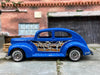Loose Hot Wheels 1940 Ford Fat Fender Sedan Dressed in Blue