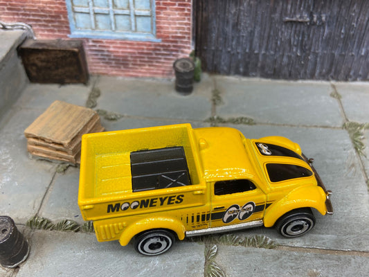 Loose Hot Wheels - 1949 VW Volkswagen Beetle Pick Up Truck - Mooneyes Yellow Livery
