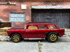Loose Hot Wheels 1955 Chevy Nomad Dressed in Dark Red and Tan