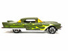 Loose Hot Wheels - 1957 Cadillac Brougham - Satin Green with Flames