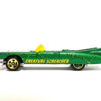 Loose Hot Wheels - 1959 Cadillac Eldorado Convertible - Green and Yellow Creature Screacher