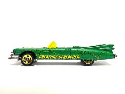 Loose Hot Wheels - 1959 Cadillac Eldorado Convertible - Green and Yellow Creature Screacher