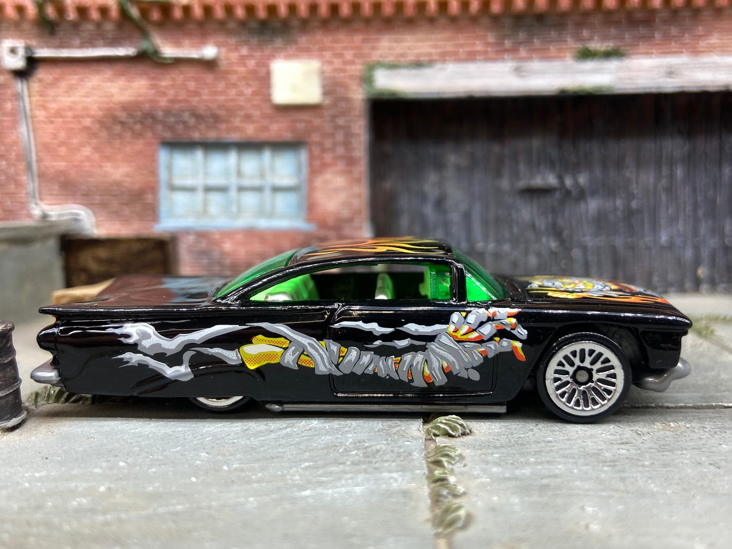 Loose Hot Wheels - 1959 Chevy Impala - Mummy and Flames Black Livery
