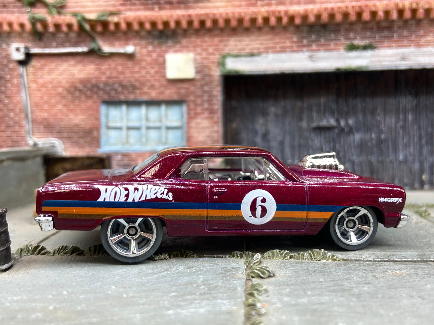 Loose Hot Wheels - 1964 Chevy Chevelle SS - Burgundy #6 Livery