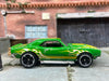 Loose Hot Wheels 1968 Chevy Camaro COPO In Green and Yellow with Flames