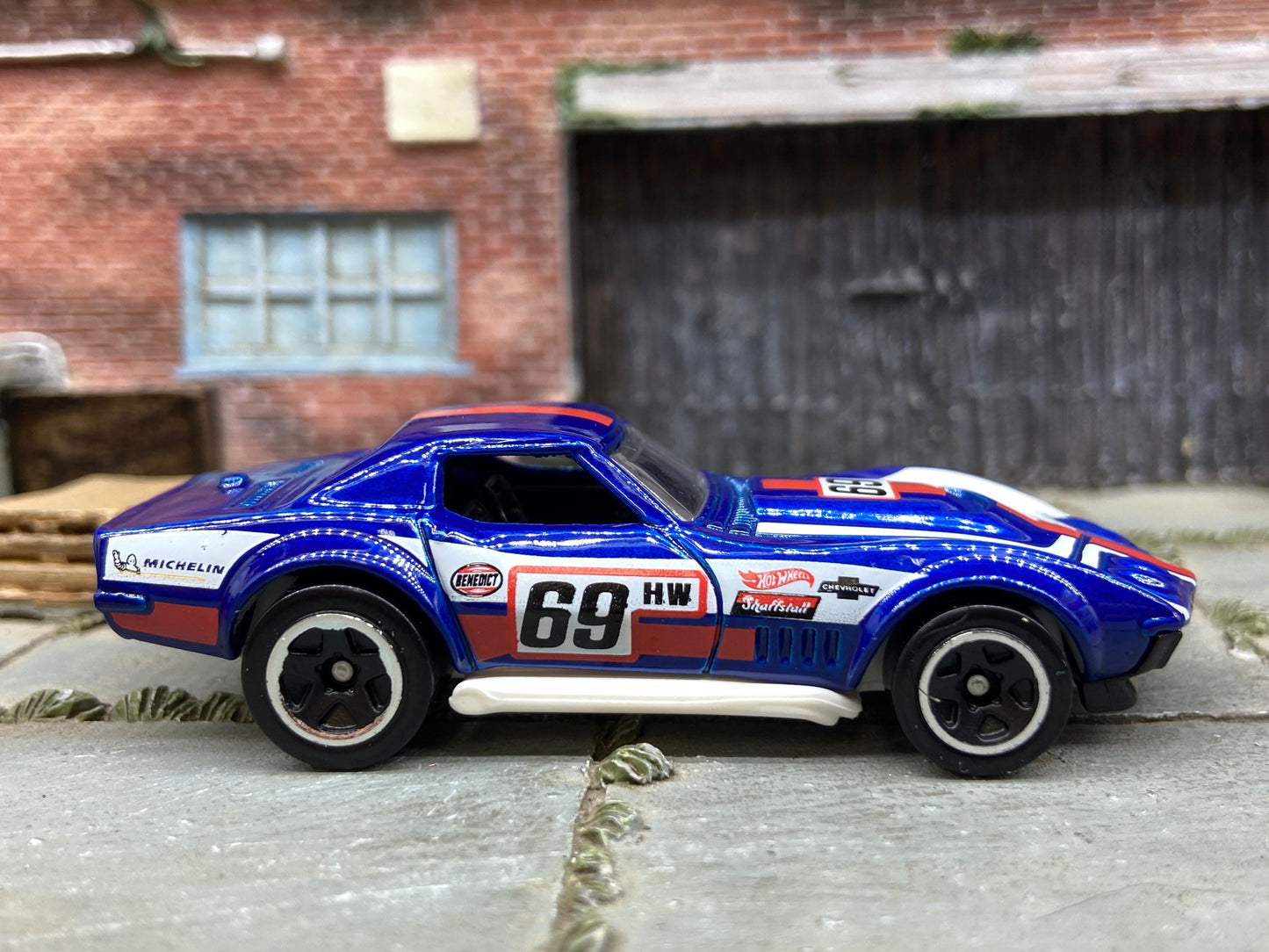 Loose Hot Wheels - 1969 Chevy Corvette COPO - Hot Wheels Blue Livery