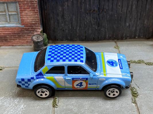 Loose Hot Wheels - 1970 Ford Escort RS 1600 - Light Blue #4