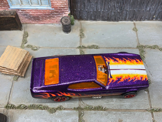 Loose Hot Wheels: 1971 Ford Mustang Drag Car - Purple