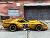 Loose Hot Wheels - 1976 Chevy Corvette Greenwood - Gold, Black and Red 76