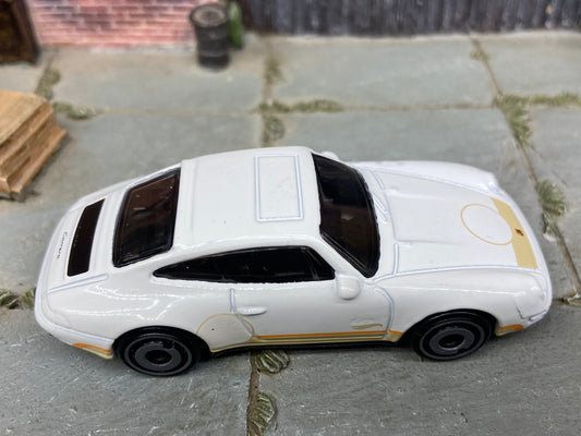 Loose Hot Wheels - 1996 Porsche Carrera - White with Stripes