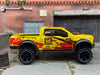Loose Hot Wheels - 2017 Ford F150 Raptor 4X4 Truck - Yellow Eco Boost Livery