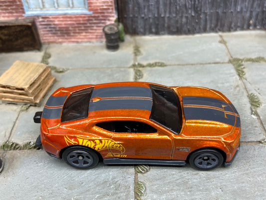 Loose Hot Wheels - 2018 Chevy Camaro COPO Drag Car - Orange and Black