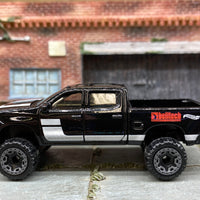 Loose Hot Wheels 2019 Chevy Silverado Trail Boss LT Dressed in Black and White