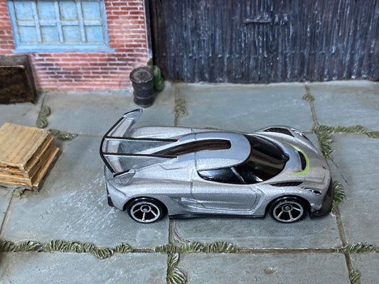 Loose Hot Wheels - 2020 Koenigsegg Jesko - Silver and Green