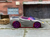 Loose Hot Wheels - Barbie Extra Toon'd - Silver and Pink